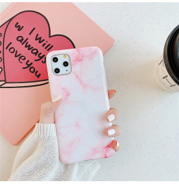 Marmer siliconen hoesje voor iPhone 11 Pro Max (Sneeuwvlokpoeder)