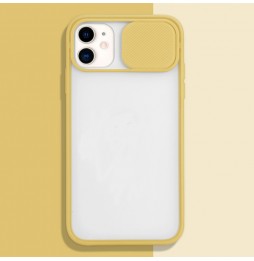 Siliconen hoesje met camera cover voor iPhone 11 Pro Max (Geel) voor €11.95