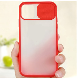 Siliconen hoesje met camera cover voor iPhone 11 Pro Max (Rood)