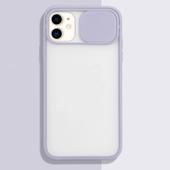 Silicone Case with Camera Cover for iPhone 11 Pro Max (Purple) at €11.95