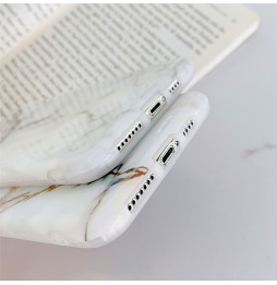Coque marbre en silicone pour iPhone 11 Pro Max (Rouge norvégien)