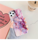 Marble Silicone Case for iPhone 11 Pro Max (Purple Stone)