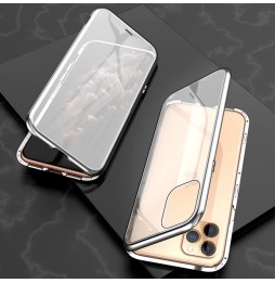 Magnetisch hoesje met gehard glas voor iPhone 11 Pro Max (Zilver) voor €16.95