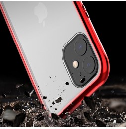 Magnetisch hoesje met gehard glas voor iPhone 11 Pro Max (Rood) voor €16.95
