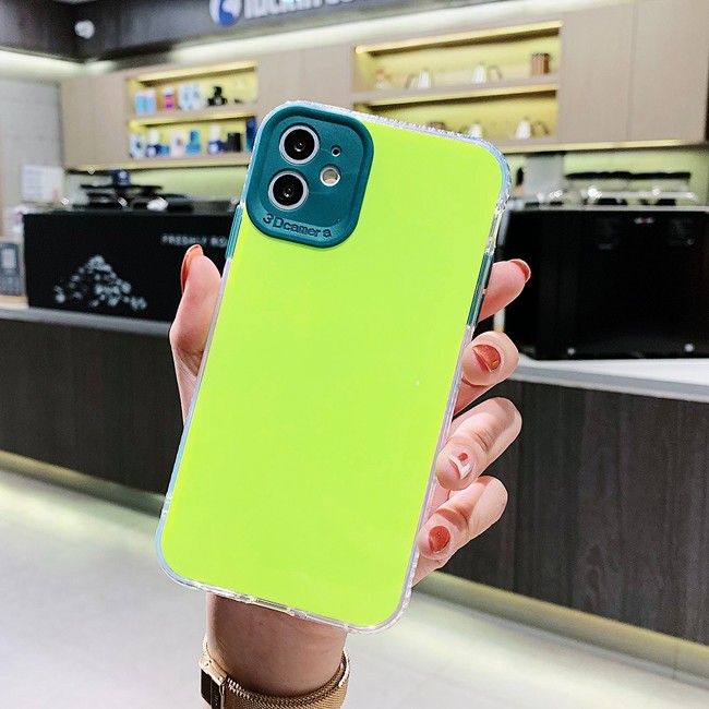 Antislip spiegel hoesje voor iPhone 11 Pro Max (Fluorescerend groen) voor €14.95