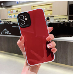 Antislip spiegel hoesje voor iPhone 11 Pro Max (Wijnrood)