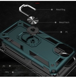 Armor Schokbestendig Ring hoesje voor iPhone 11 Pro Max (Groen) voor €13.95