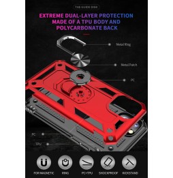 Coque Antichoc Armor avec Anneau pour iPhone 11 Pro Max (Rouge) à €13.95
