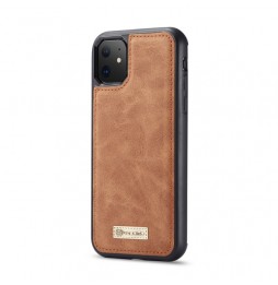 Coque portefeuille détachable en cuir pour iPhone 11 CaseMe (Marron) à €28.95