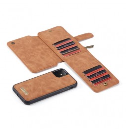 Leather Detachable Wallet Case for iPhone 11 CaseMe (Brown) at €28.95