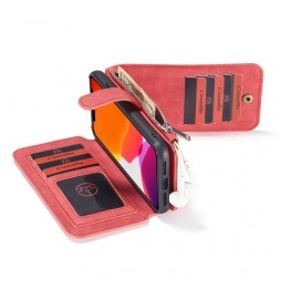 Coque portefeuille détachable en cuir pour iPhone 11 CaseMe (Rouge) à €28.95