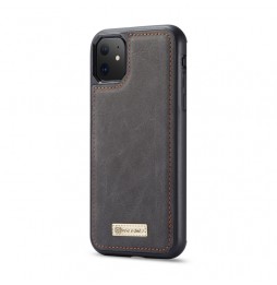 Coque portefeuille détachable en cuir pour iPhone 11 CaseMe (Noir) à €28.95