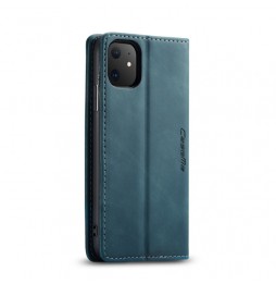 Magnetic Leather Case with Card Slots for iPhone 11 CaseMe (Blue) at €15.95
