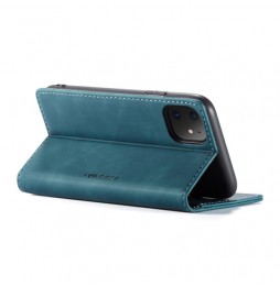 Magnetic Leather Case with Card Slots for iPhone 11 CaseMe (Blue) at €15.95