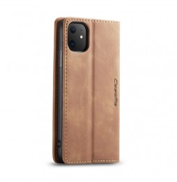 Magnetic Leather Case with Card Slots for iPhone 11 CaseMe (Brown) at €15.95