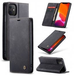 Magnetic Leather Case with Card Slots for iPhone 11 CaseMe (Black) at €15.95