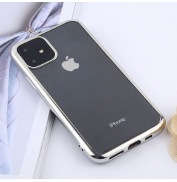 Transparente Anti-Fall-Silikon Case für iPhone 11 (Silber) für €13.95