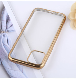 Transparant Anti-Drop Siliconen hoesje voor iphone 11 (Goud)