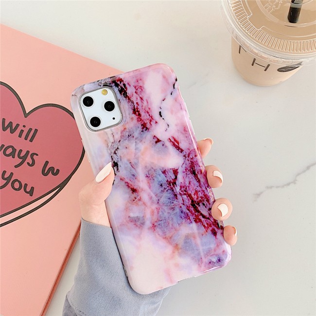 Marble Silicone Case for iphone 11 (Purple Stone) at €14.95