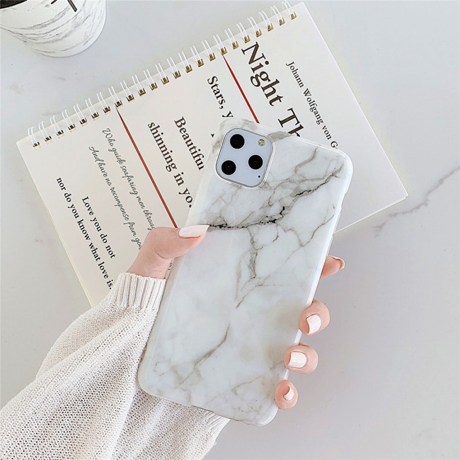 Marmer siliconen hoesje voor iphone 11 (Sneeuwwitje)