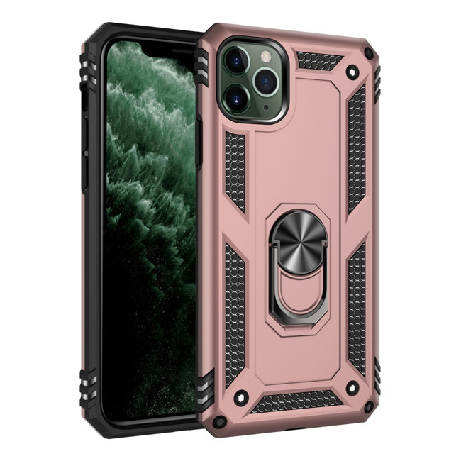 Armor Stoßfeste Case mit Ring für iPhone 11 (Roségold)