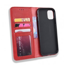 Coque en cuir avec fentes pour cartes pour iPhone 11 Pro (Rouge) à €15.95
