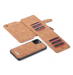Leather Detachable Wallet Case for iPhone 11 Pro Max CaseMe (Brown) at €28.95