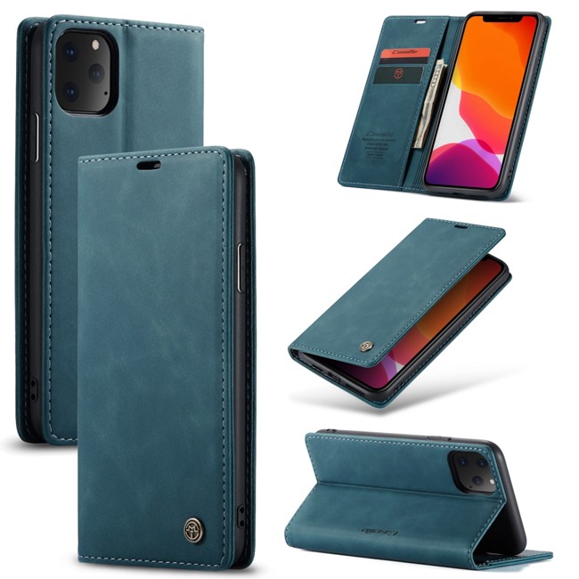 Magnetic Leather Case with Card Slots for iPhone 11 Pro CaseMe (Blue) at €15.95