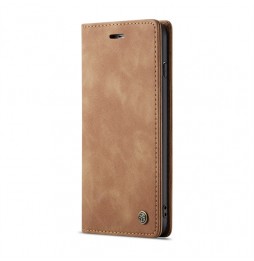 Magnetic Leather Case with Card Slots for iPhone 6/6s Plus CaseMe (Brown) at €15.95