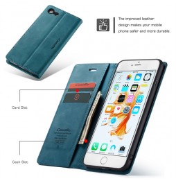 Leder Hülle mit Kartenfächern für iPhone 6/6s Plus CaseMe (Blau) für €15.95