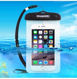 Transparent Universal Waterproof Bag with Lanyard for iPhone, Galaxy, Huawei, Xiaomi, LG, HTC... HAWEEL (Transparent) at €13.95