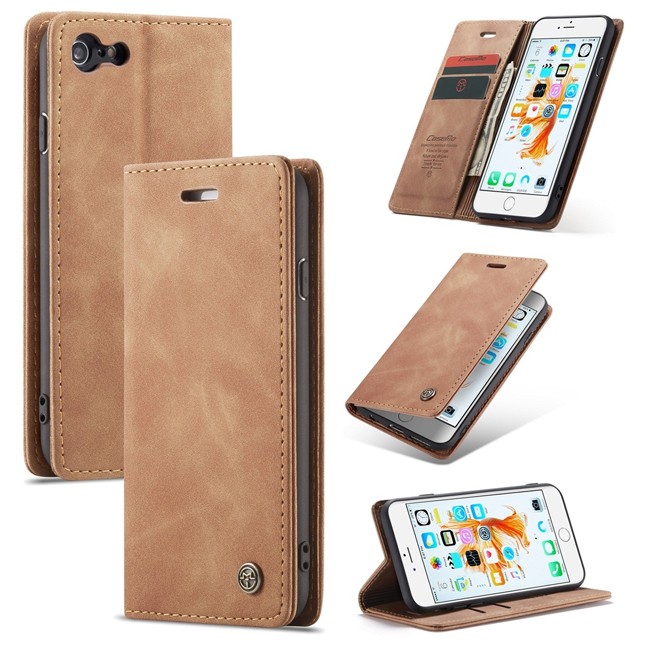 Magnetic Leather Case with Card Slots for iPhone 6/6s CaseMe (Brown) at €15.95