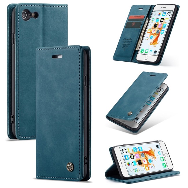 Magnetic Leather Case with Card Slots for iPhone 6/6s CaseMe (Blue) at €15.95