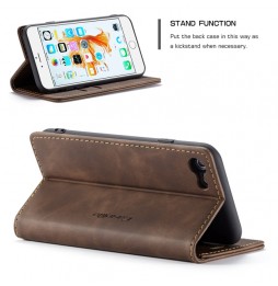 Magnetic Leather Case with Card Slots for iPhone 6/6s CaseMe (Coffee) at €15.95