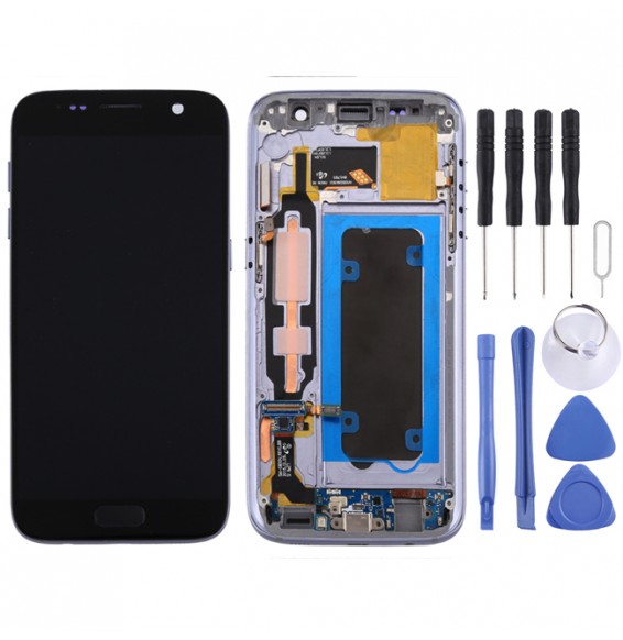 Original LCD Screen with Frame for Samsung Galaxy S7 SM-G930 (Black)