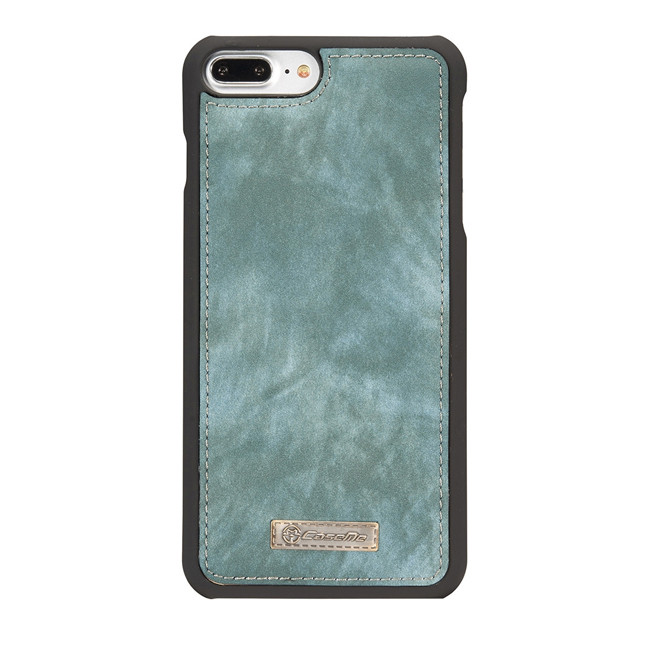 Abnehmbare Geldbörse Leder Hülle für iPhone 7/8 Plus CaseMe (Blau)
