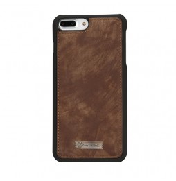 Leather Detachable Wallet Case for iPhone 7/8 Plus CaseMe (Brown) at €29.95