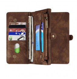 Abnehmbare Geldbörse Leder Hülle für iPhone 7/8 Plus CaseMe (Braun) für €29.95