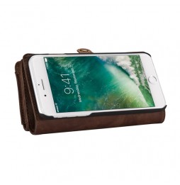 Leren Afneembare portemonnee hoesje voor iPhone 7/8 Plus CaseMe (Bruin) voor €29.95