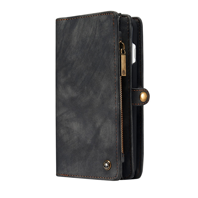 Abnehmbare Geldbörse Leder Hülle für iPhone 7/8 Plus CaseMe (Schwarz)