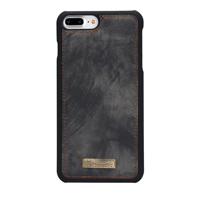 Abnehmbare Geldbörse Leder Hülle für iPhone 7/8 Plus CaseMe (Schwarz)