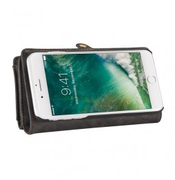 Leren Afneembare portemonnee hoesje voor iPhone 7/8 Plus CaseMe (Zwart) voor €29.95