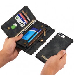 Leather Detachable Wallet Case for iPhone 7/8 Plus CaseMe (Black) at €29.95