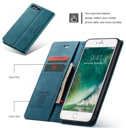 Leder Hülle mit Kartenfächern für iPhone 7/8 Plus CaseMe (Blau) für €15.95