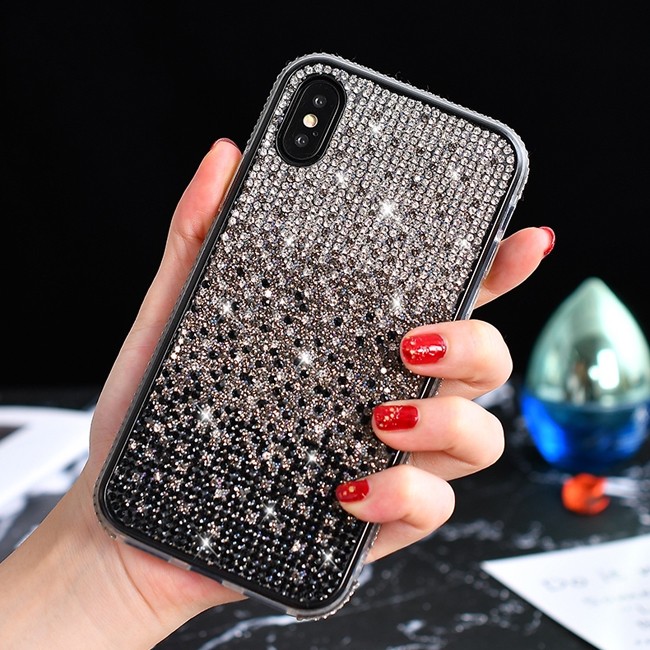 Diamond Silicone Case for iPhone X/XS (Gradient Black) at €14.95