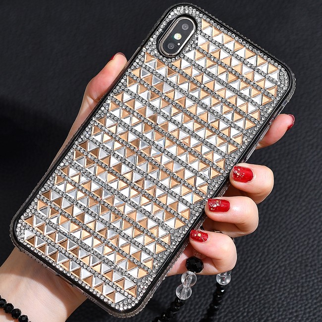 Diamond Silicone Case for iPhone X/XS (Gold) at €14.95