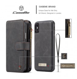 Leather Detachable Wallet Case for iPhone X/XS CaseMe (Black) at €28.95