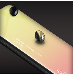 Coque en verre dégradé de couleur pour iPhone X/XS (Violet) à €12.95