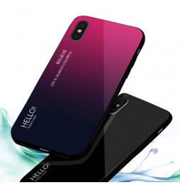 Gradient Color Glass Case for iPhone X/XS (Purple) at €12.95
