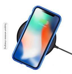 Magnetisch hoesje met gehard glas voor iPhone X/XS (Blauw) voor €16.95